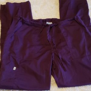 Life Threads Purple Large Tall Cargo scrub pants